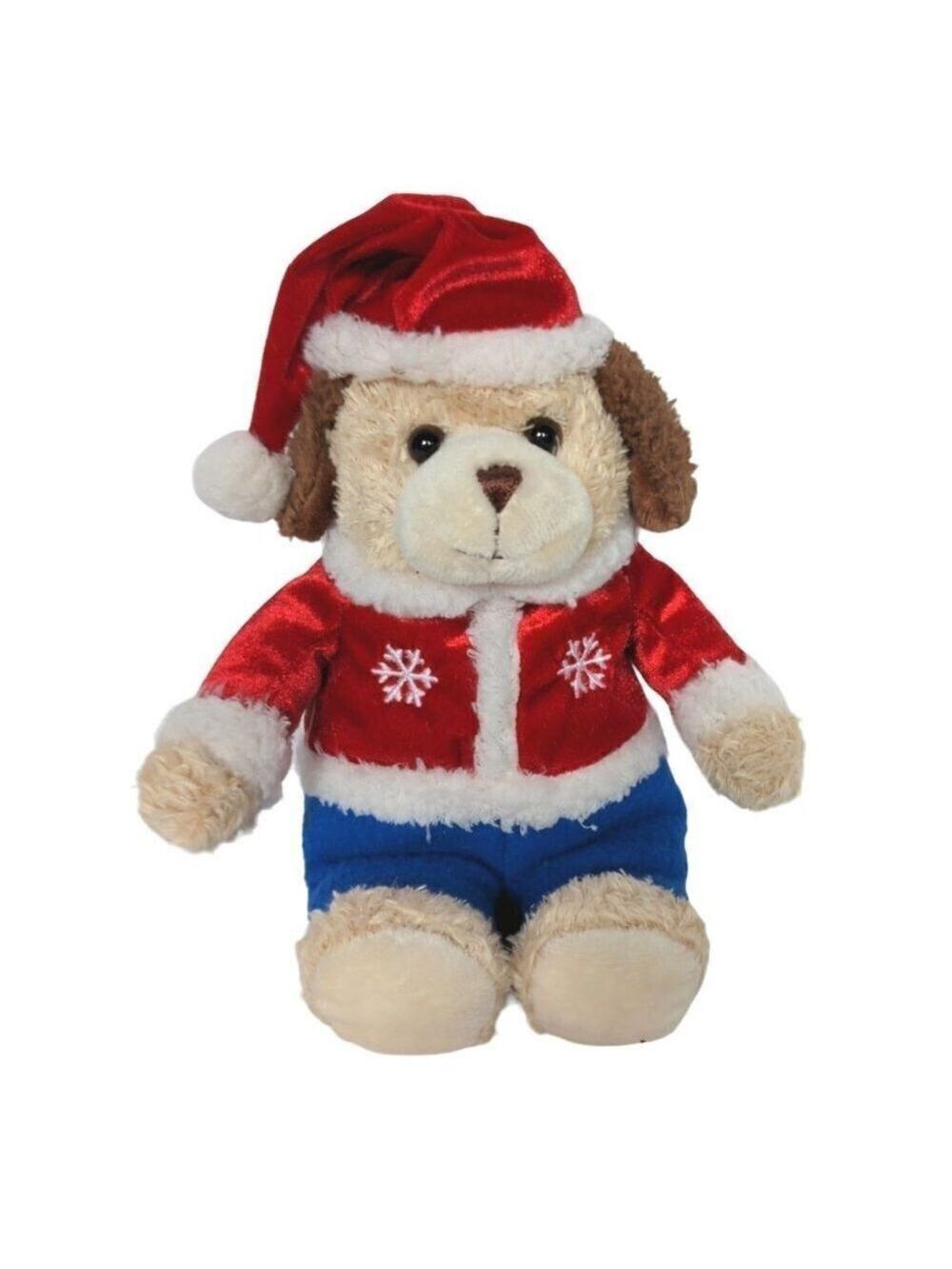 Walmart Puppy Plush 10 Inch Santa Hat
